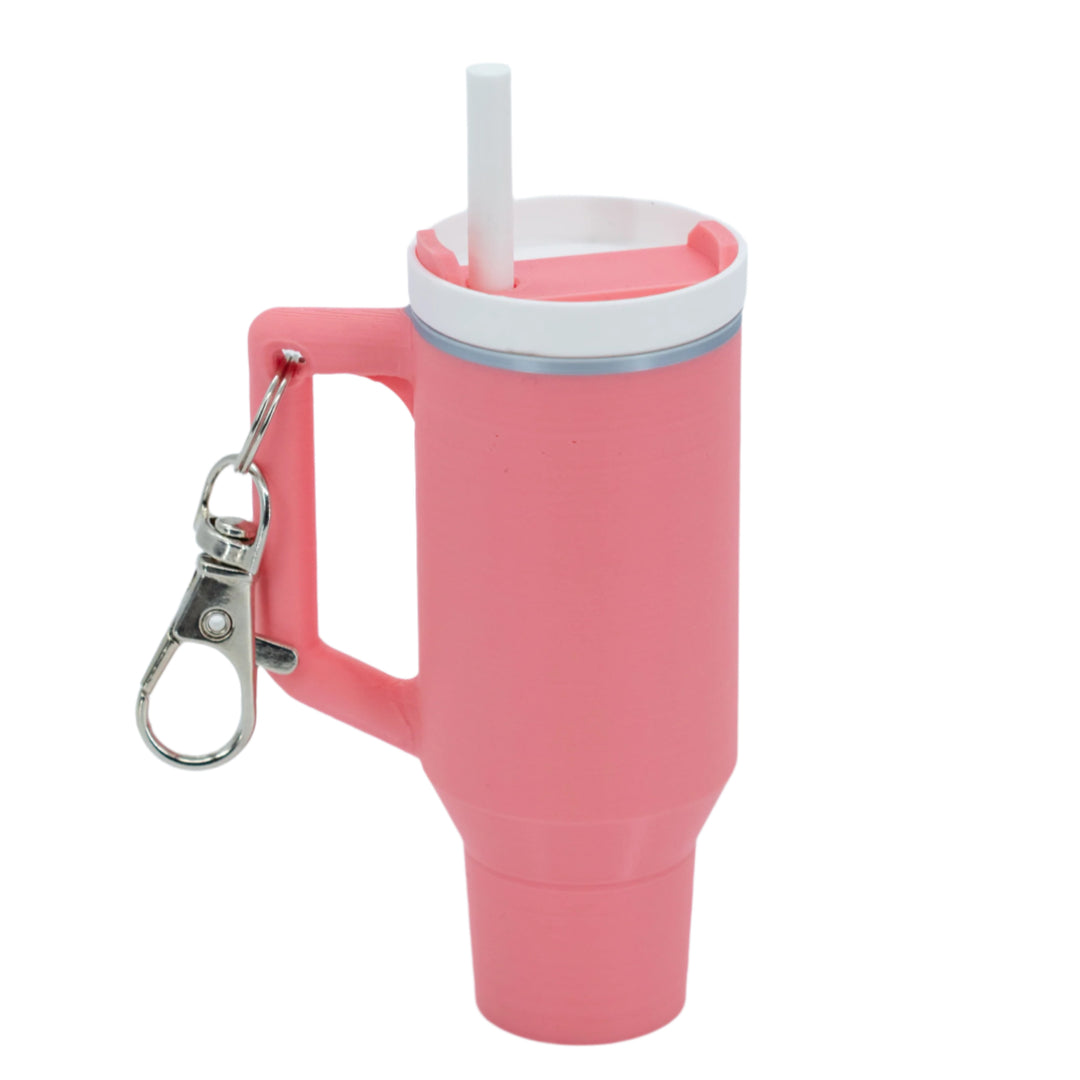 3D Printed Mini Tumbler Cup Key Chain & Chapstick Pouch | Multiple Colors | Black Sheep Productions LLC