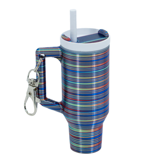 3D Printed Mini Tumbler Cup Key Chain & Chapstick Pouch | Multiple Colors | Black Sheep Productions LLC