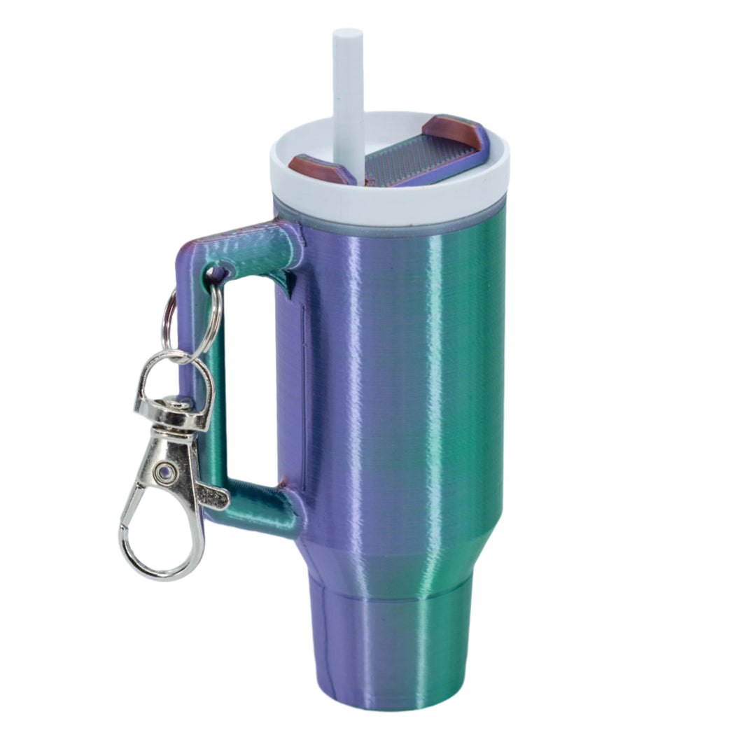 3D Printed Mini Tumbler Cup Key Chain & Chapstick Pouch | Multiple Colors | Black Sheep Productions LLC