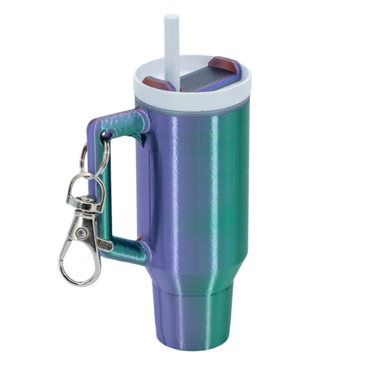 3D Printed Mini Tumbler Cup Key Chain & Chapstick Pouch | Multiple Colors | Black Sheep Productions LLC