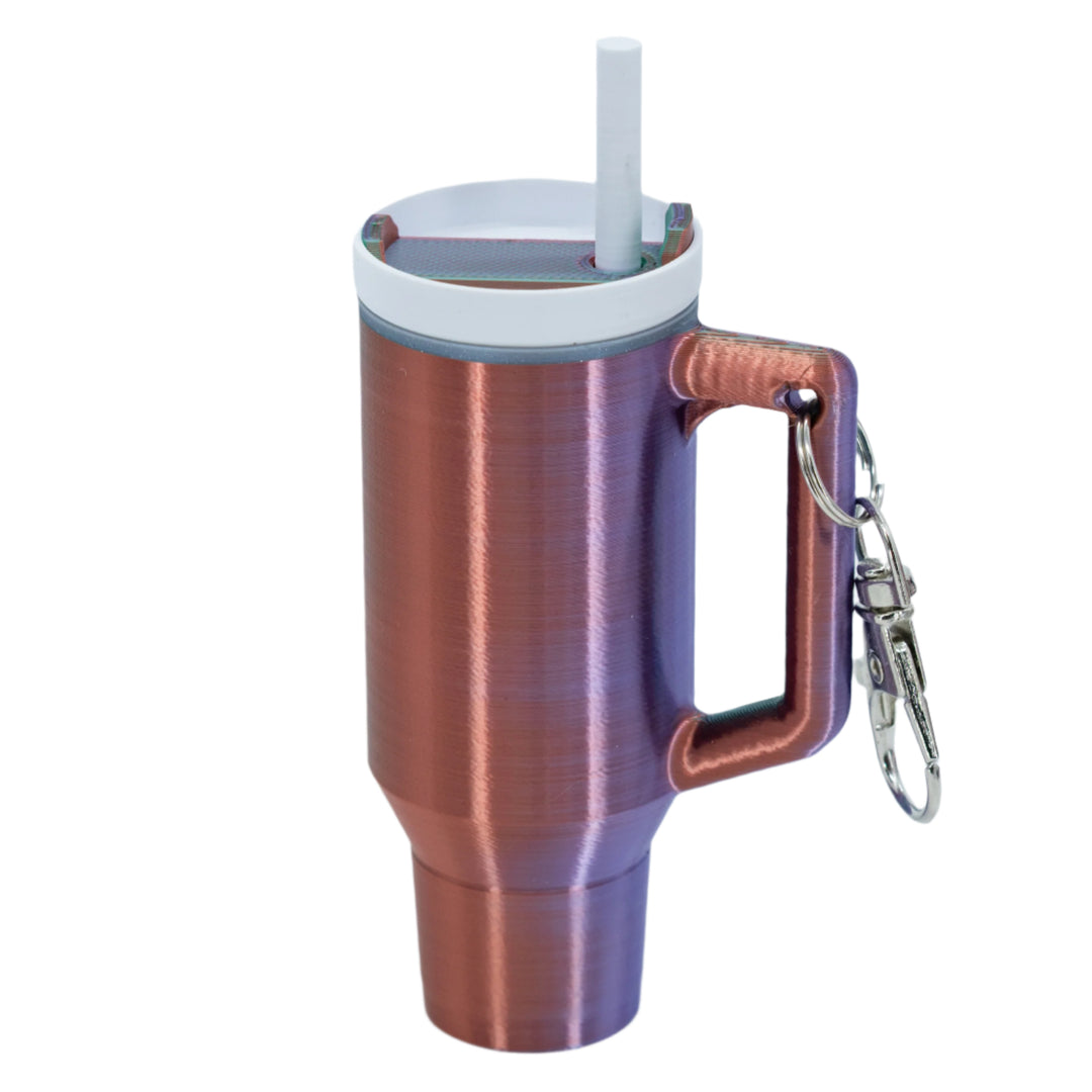 3D Printed Mini Tumbler Cup Key Chain & Chapstick Pouch | Multiple Colors | Black Sheep Productions LLC