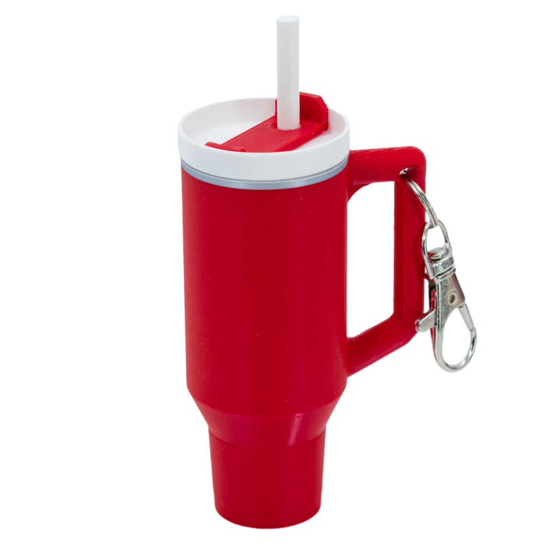 3D Printed Mini Tumbler Cup Key Chain & Chapstick Pouch | Multiple Colors | Black Sheep Productions LLC