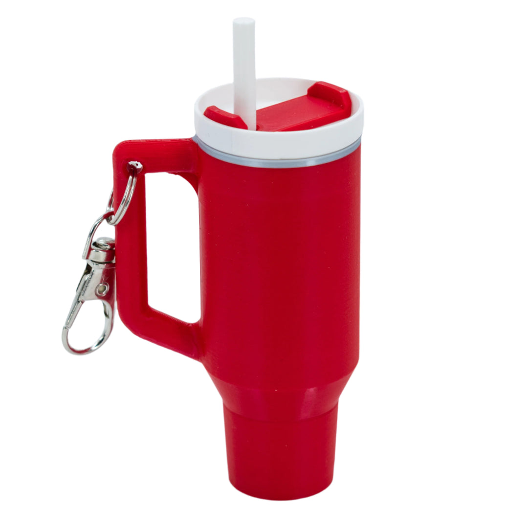 3D Printed Mini Tumbler Cup Key Chain & Chapstick Pouch | Multiple Colors | Black Sheep Productions LLC