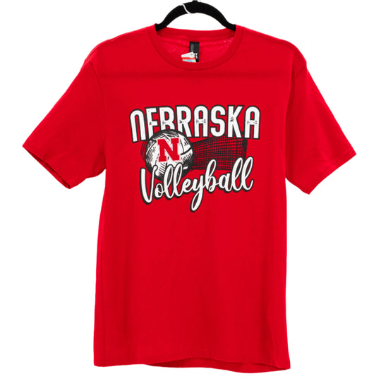 Nebraska Volleyball Unisex T-Shirt | Red | Multiple Sizes | Lou's Sporting Goods | 25N15DT104