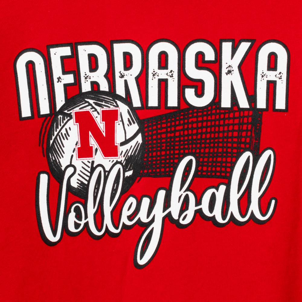 Nebraska Volleyball Unisex T-Shirt | Red | Multiple Sizes | Lou's Sporting Goods | 25N15DT104