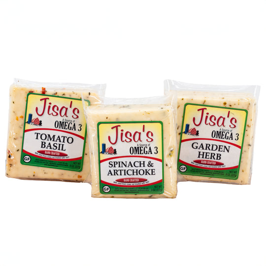 Garden Trio Cheese Bundle | Includes 3 Flavors | Jisa's Farmstead Cheese