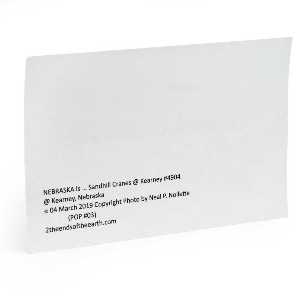 White card with black text on a white background