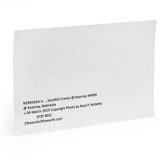 White card with black text on a white background
