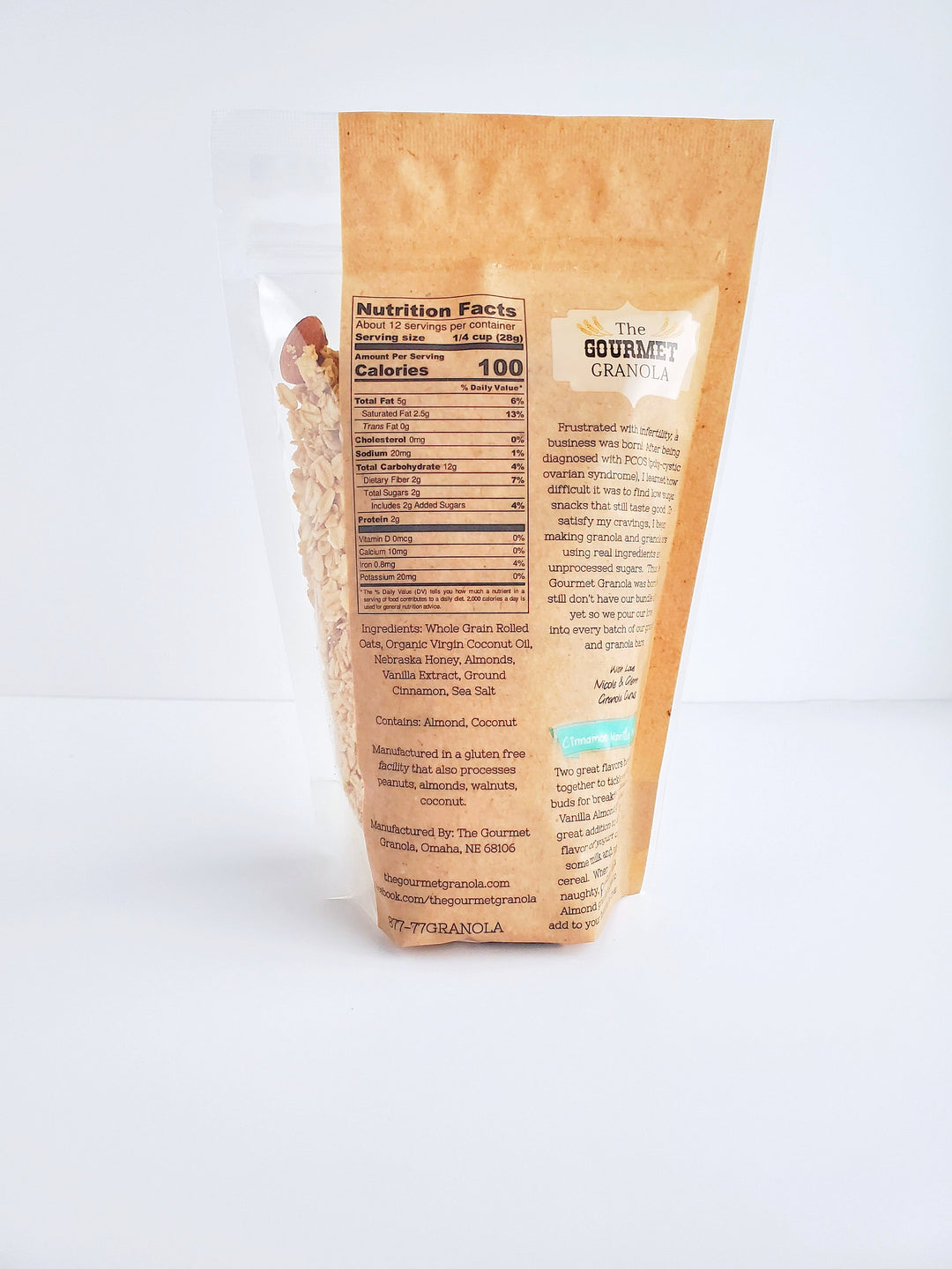 Cinnamon Vanilla Almond Granola | The Gourmet Granola