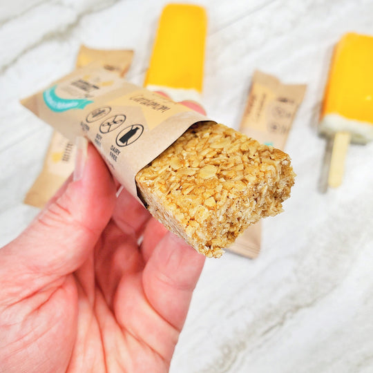 Orange Vanilla Granola Bars | The Gourmet Granola