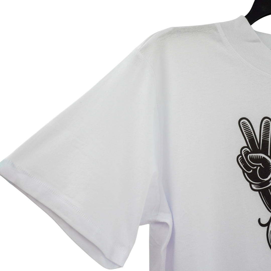 Corn & Peace Sign Crop Top T-Shirt | Pretty & Fabulous