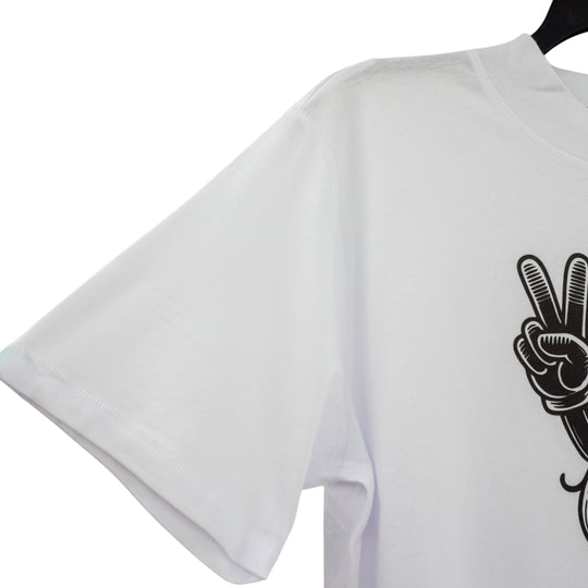 Corn & Peace Sign Crop Top T-Shirt | Pretty & Fabulous