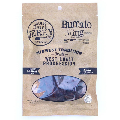 Beef Jerky | 2.5 oz. | Buffalo Wing Flavor | Bold Spicy & Savory Flavor | Nebraska Beef Jerky | Ready to Eat | Unforgettable Taste | Made with the Best Beef | 2 Pack | Shipping Included