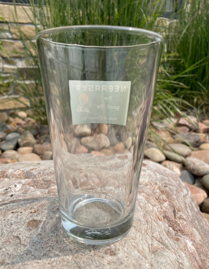 The Good Life Sign Pint Glass | Collector's Item | Nebraska History Enthusiast | Vibrant Colors | 16 oz.