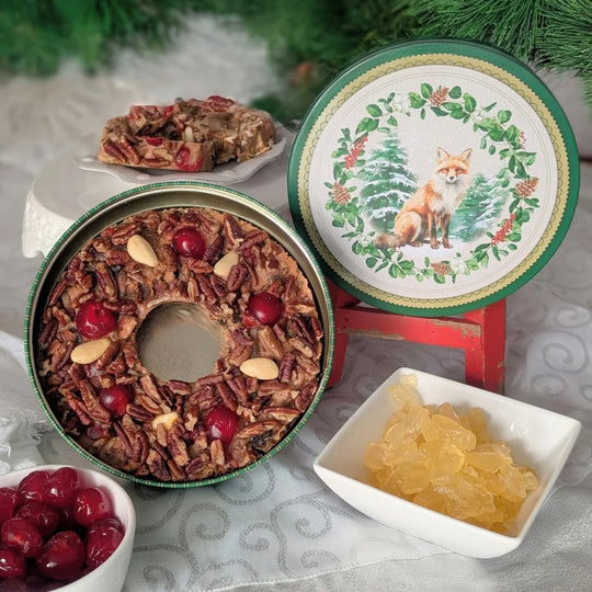 Grandma's Fruitcake in Holiday Tin | 2 lb | Beatrice Bakery