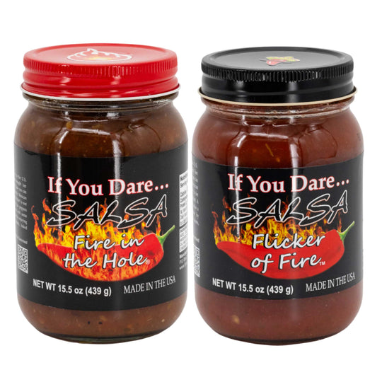 Spicy and Mild Salsa Bundle | 15.5 oz | If You Dare Foods