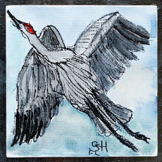 Crane Magnet | Multiple Designs | Hand-Painted | Sheryll Hickman Art