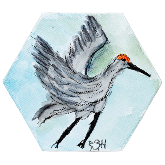 Crane Magnet | Multiple Designs | Hand-Painted | Sheryll Hickman Art