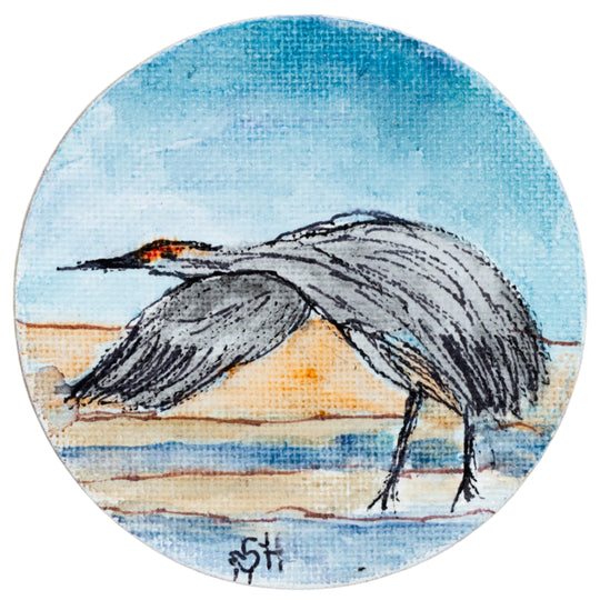 Crane Magnet | Multiple Designs | Hand-Painted | Sheryll Hickman Art