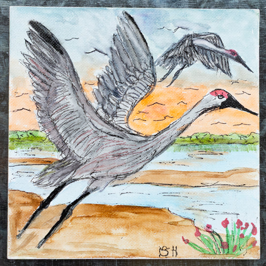 Large Crane Magnets | Multiple Designs | Hand-Painted | Sheryll Hickman Art