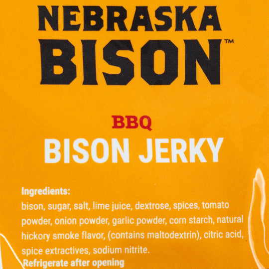 Bison BBQ Jerky | 3 oz | Nebraska Bison