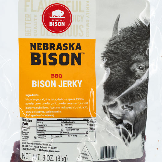 Bison BBQ Jerky | 3 oz | Nebraska Bison