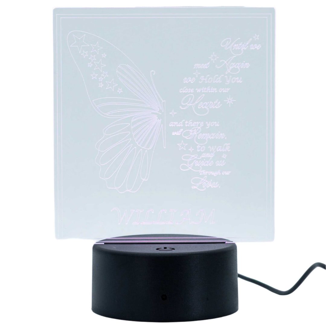 Customizable LED Lighted Memorial Plaque | Create Your Own | Glowing Creation