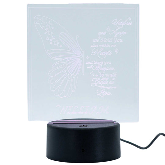 Customizable LED Lighted Memorial Plaque | Create Your Own | Glowing Creation