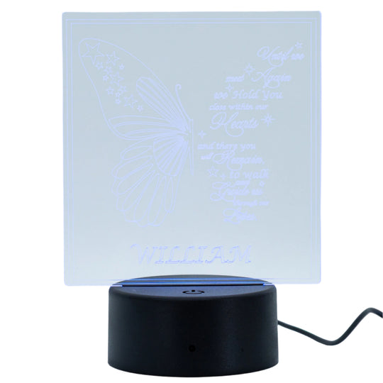 Customizable LED Lighted Memorial Plaque | Create Your Own | Glowing Creation