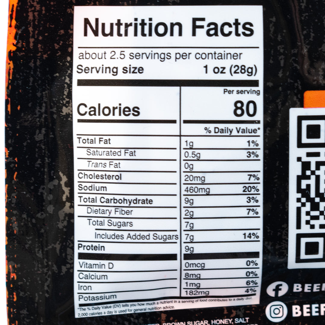 Beefcake Jerky Co Original Beef Jerky | 2.7 oz | No Nitrates or Nitrites | Gold Dust Kettle Corn