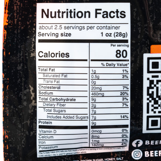 Beefcake Jerky Co Original Beef Jerky | 2.7 oz | No Nitrates or Nitrites | Gold Dust Kettle Corn