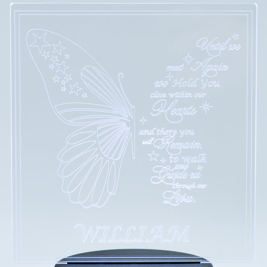 Customizable LED Lighted Memorial Plaque | Create Your Own | Glowing Creation