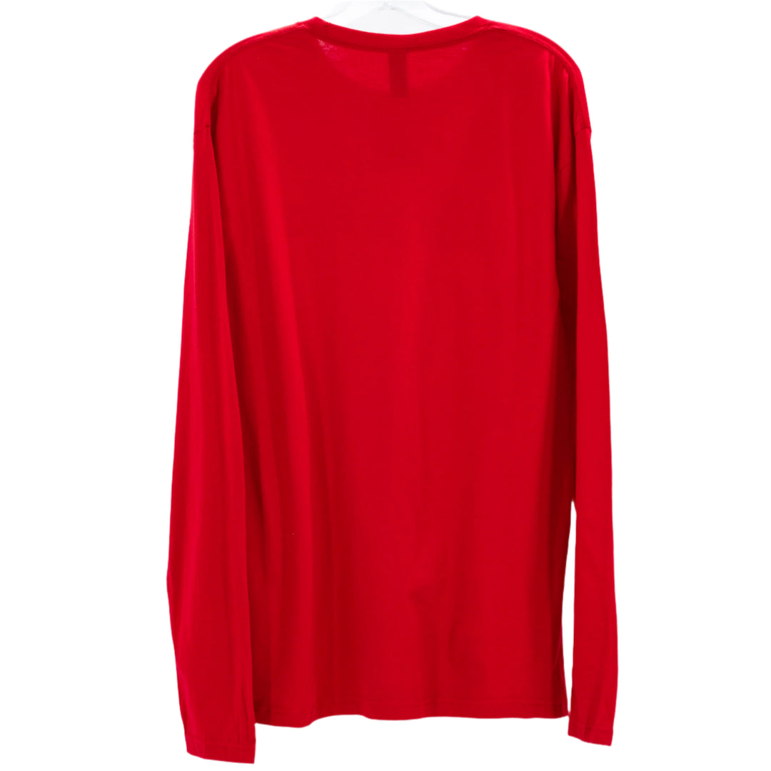 Nebraska Husker Puff Long Sleeve Shirt | Red/White | Double Play Apparel & Engraving LLC