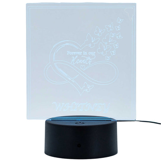 Customizable LED Lighted Memorial Plaque | Create Your Own | Glowing Creation