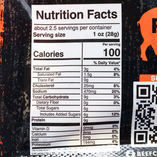 Beefcake Jerky Co Pork Sweet Heat Jerky | 2.7 oz | No Nitrates or Nitrites | Gold Dust Kettle Corn