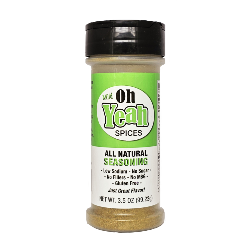 Oh Yeah Plus | 3.5 oz. Bottle | 12 All Natural Herbs and Spices | Low Sodium | Sugar Free |  Steak, Chicken, Or Veggie Seasoning | Adds Richness to All Meals | No MSG or GMO | Healthy Spice Alternative | Nebraska-Made Seasoning