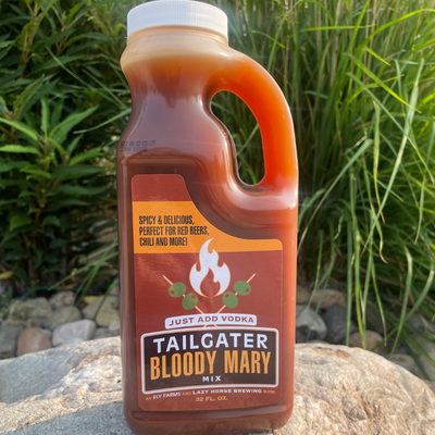 Bloody Mary Mix | Spicy Tailgater Mix | Just Add Vodka | Made in Nebraska | Bold Flavor | 32 oz. Jug