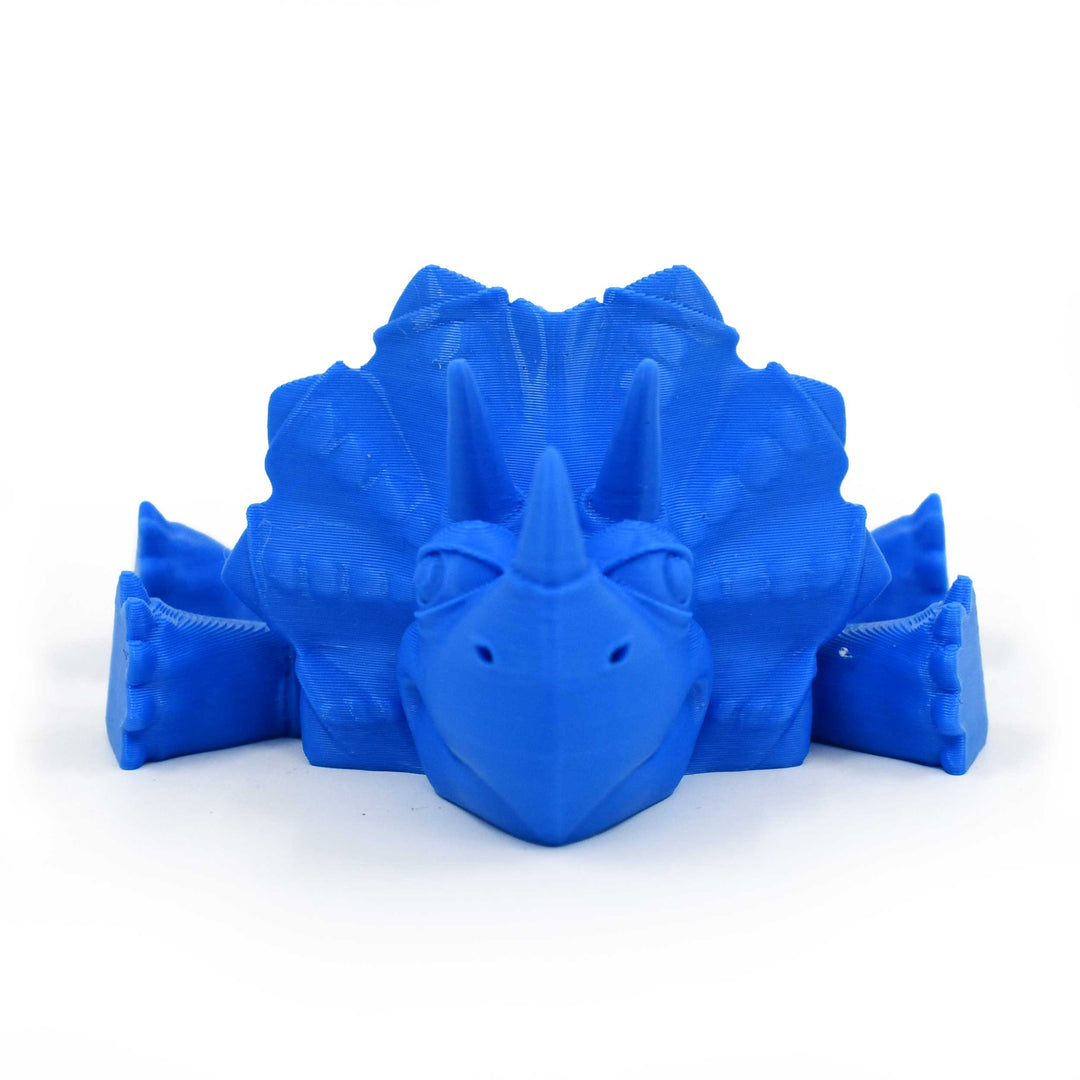 3D Printed Articulated Flexible Triceratops Dinosaur | Multiple Colors | Black Sheep Products LLC