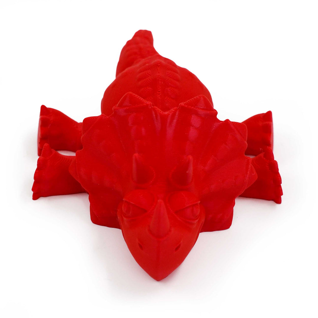 3D Printed Articulated Flexible Triceratops Dinosaur | Multiple Colors | Black Sheep Products LLC
