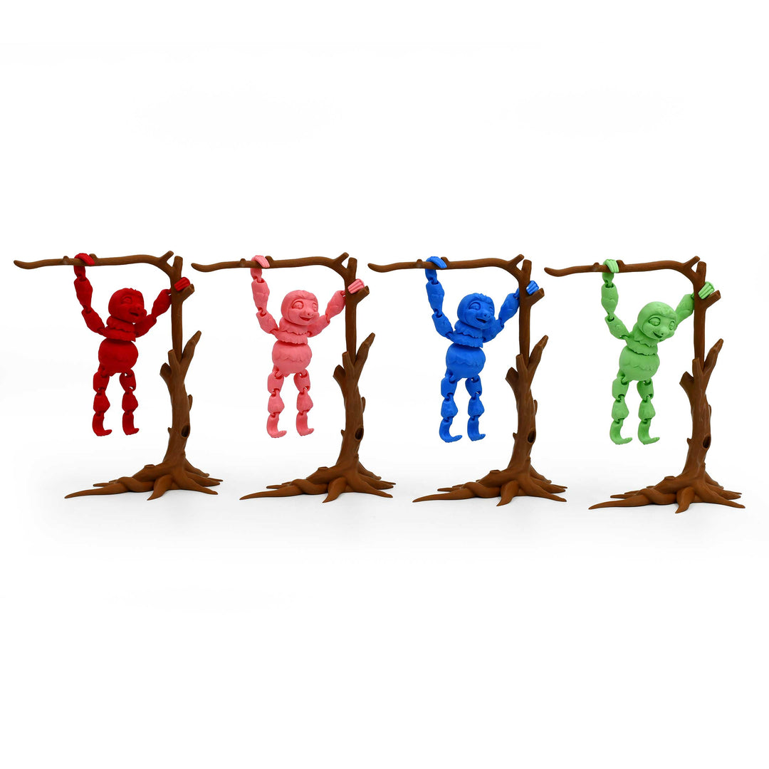 3D Printed Sloth Fidget With Tree Props | Multiple Colors | Black Sheep Products LLC