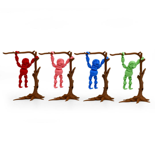 3D Printed Sloth Fidget With Tree Props | Multiple Colors | Black Sheep Products LLC