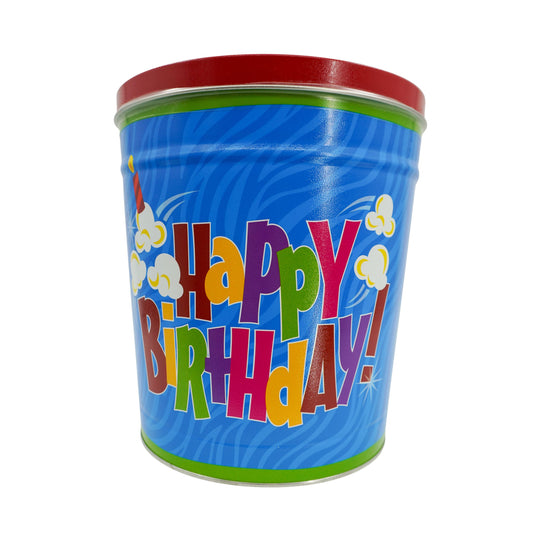 3 Flavor Popcorn Tin | Kettle, Cheddar & Caramel | Gold Dust Kettle Corn