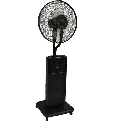 EXCLUSIVE CoolZone Dry Mist Bluetooth Speaker Black Fan with Fan Cover Accessory | Great for Indoors or Outdoors | Beneficial Features | Shipping Included