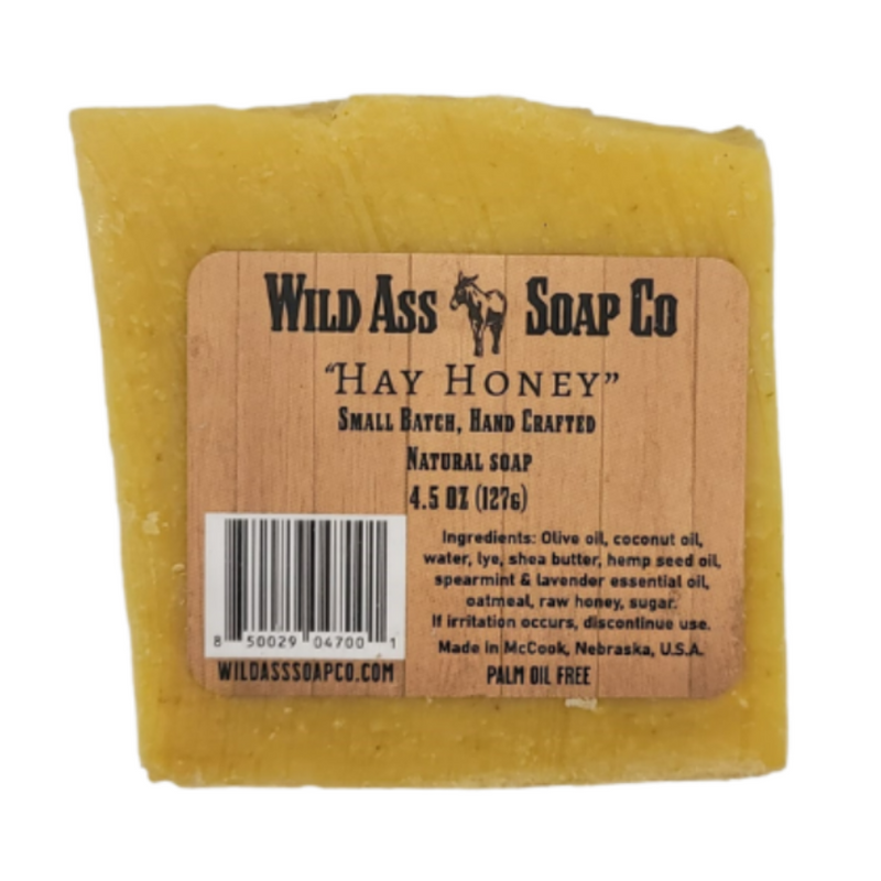 Artisan All Natural Soap | Hay Honey Scent | 3 Pack | Made in Small Batches | Great For Dry Skin | 4.5 oz. Bar
