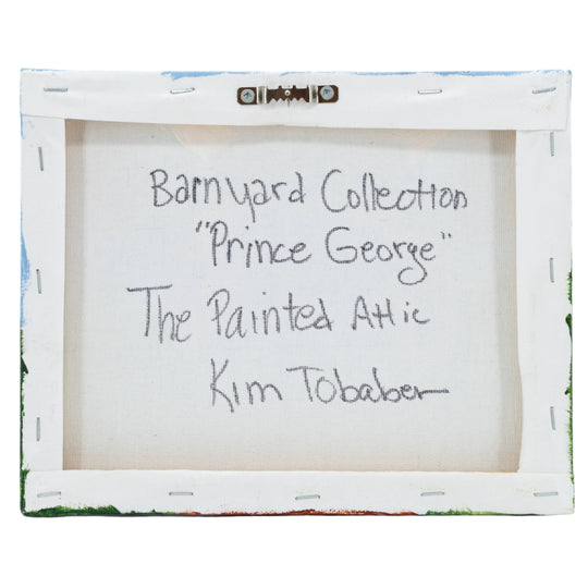 Prince George The Big Brown Cow | 8 X 8 | Canvas Painting | The Painted Attic