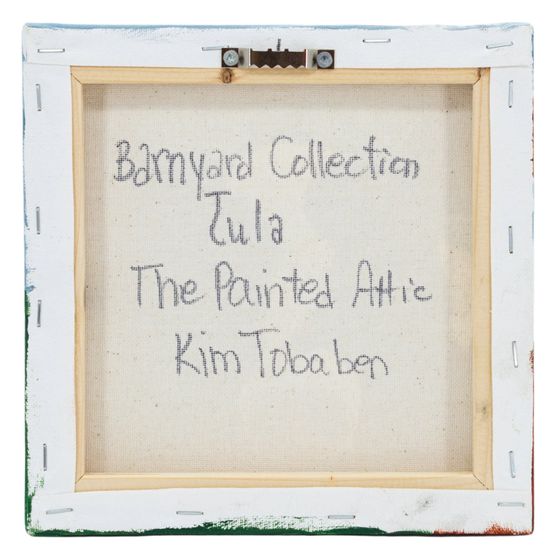 Tula The Brown & White Cow | 8 X 8 | Canvas Painting | The Painted Attic