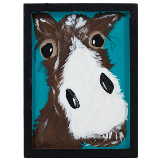 Royce The Donkey | 8 X 11 | Framed Painting | The Painted Attic