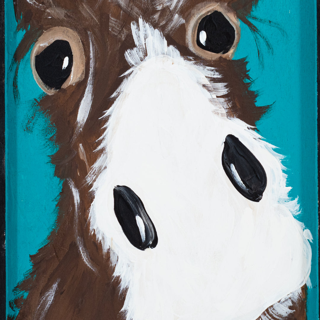 Royce The Donkey | 8 X 11 | Framed Painting | The Painted Attic