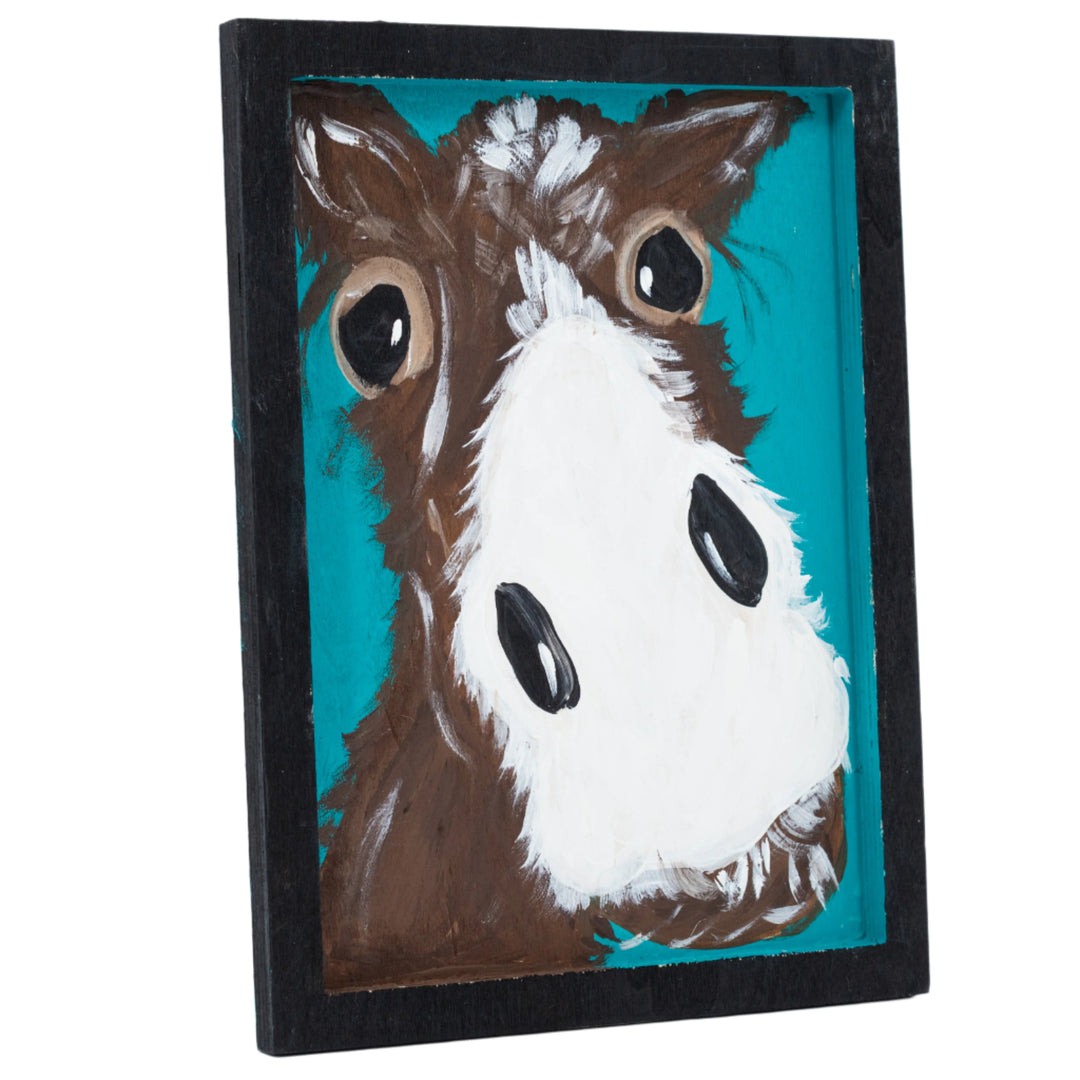 Royce The Donkey | 8 X 11 | Framed Painting | The Painted Attic