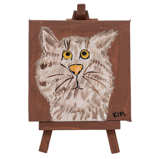 Carlyle the Cat | Easel Included | The Painted Attic